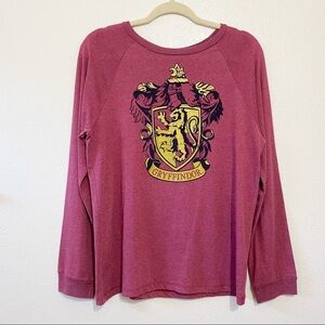 Harry Potter Boy's Gryffindor Graphic Long Sleeve Crewneck Shirt Size XL